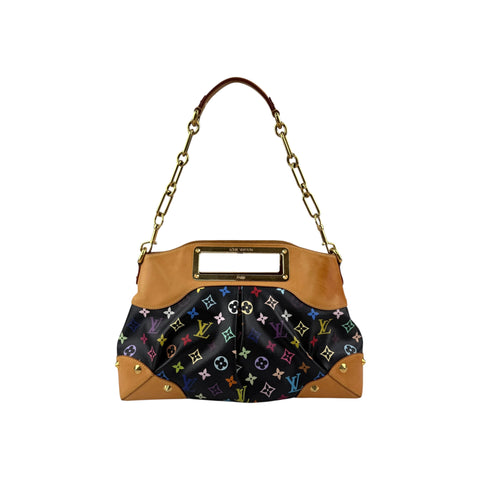 Louis Vuitton Black Monogram Multicolore Judy Bag