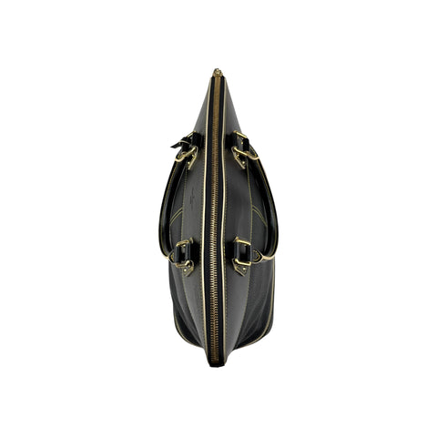 Louis Vuitton Black Suhali Leather Lockit MM Bag