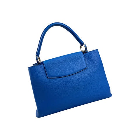 Louis Vuitton Blue Taurillon Leather Capucines Bag