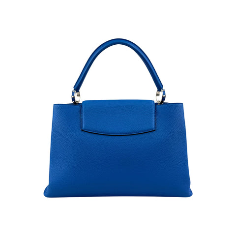 Louis Vuitton Blue Taurillon Leather Capucines Bag