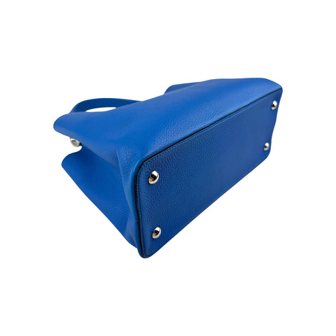 Louis Vuitton Blue Taurillon Leather Capucines Bag
