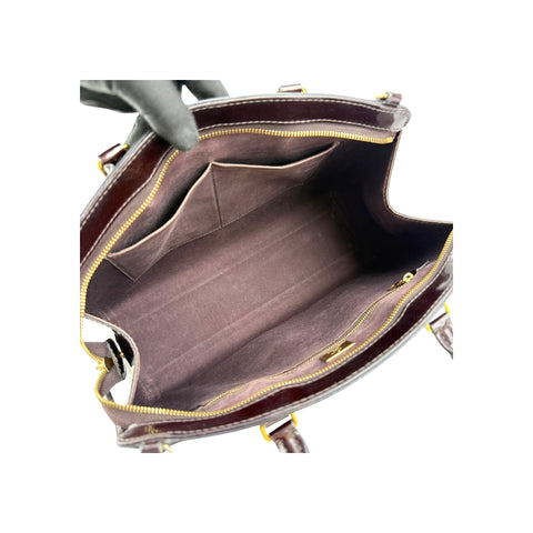 Louis Vuitton Burgundy Monogram Vernis Brea MM Bag