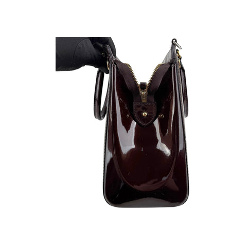 Louis Vuitton Burgundy Monogram Vernis Brea MM Bag