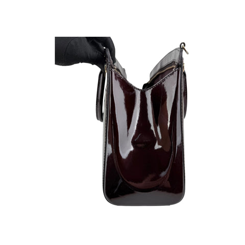 Louis Vuitton Burgundy Monogram Vernis Brea MM Bag