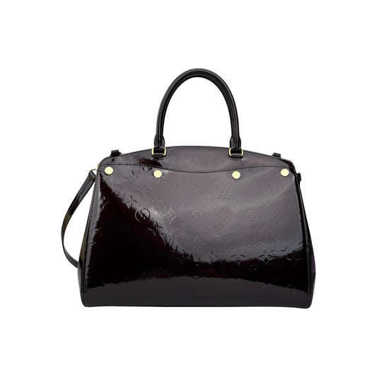 Louis Vuitton Burgundy Monogram Vernis Brea MM Bag