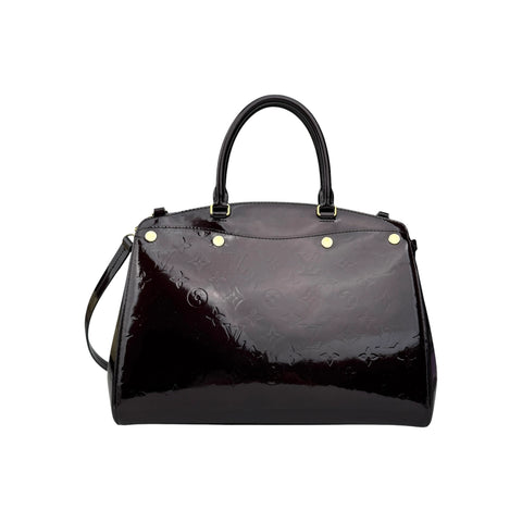 Louis Vuitton Burgundy Monogram Vernis Brea MM Bag