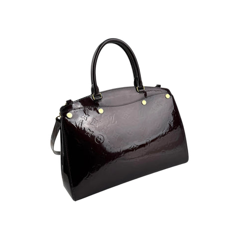 Louis Vuitton Burgundy Monogram Vernis Brea MM Bag