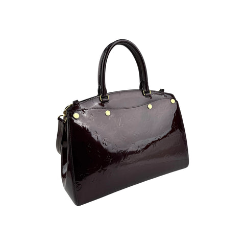 Louis Vuitton Burgundy Monogram Vernis Brea MM Bag