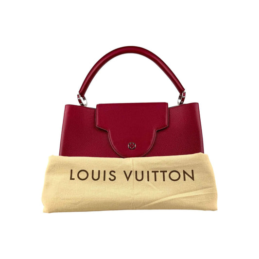 Louis Vuitton Cherry Taurillon Leather Capucines GM Bag
