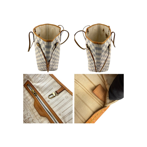 Louis Vuitton Damier Azur Canvas Neverfull MM Bag