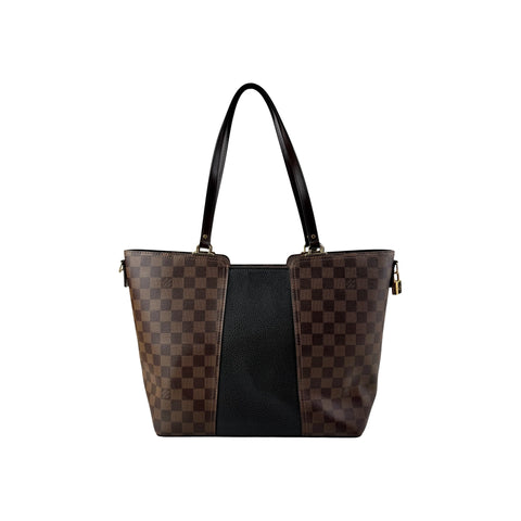 Louis Vuitton Damier Canvas and Taurillon Leather Jersey Tote Bag
