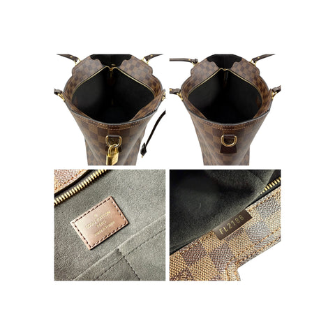 Louis Vuitton Damier Canvas and Taurillon Leather Jersey Tote Bag