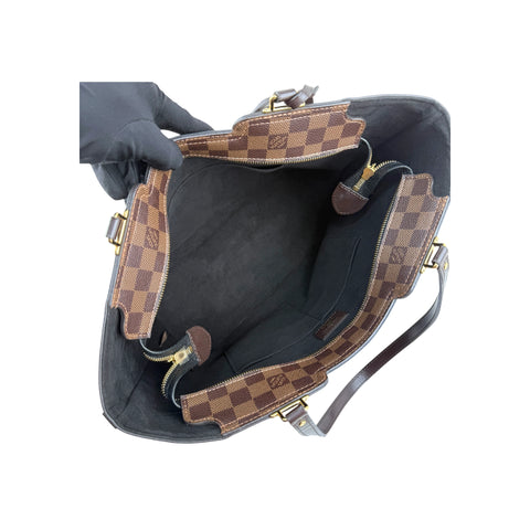 Louis Vuitton Damier Canvas and Taurillon Leather Jersey Tote Bag