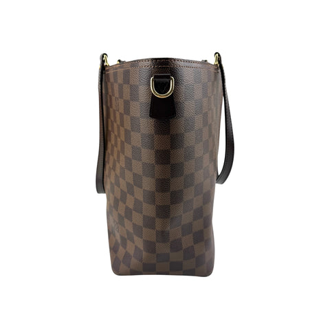 Louis Vuitton Damier Canvas and Taurillon Leather Jersey Tote Bag