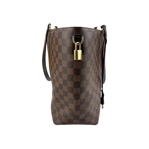 Louis Vuitton Damier Canvas and Taurillon Leather Jersey Tote Bag