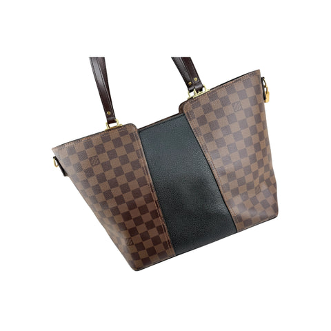Louis Vuitton Damier Canvas and Taurillon Leather Jersey Tote Bag