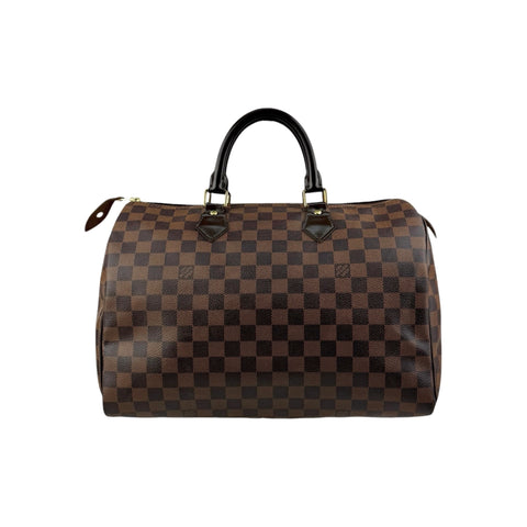 Louis Vuitton Damier Canvas Speedy Bandouliere 35 Bag