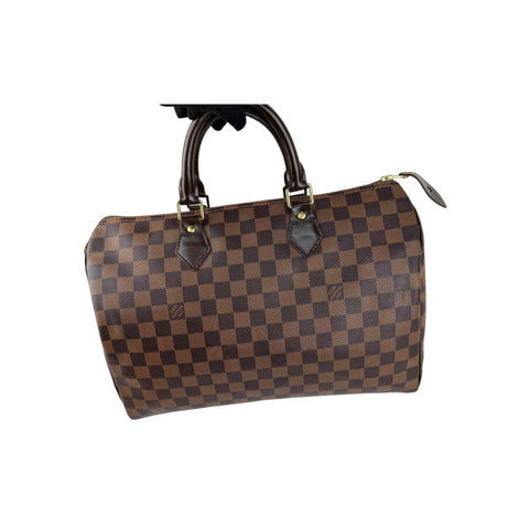 Louis Vuitton Damier Canvas Speedy Bandouliere 35 Bag