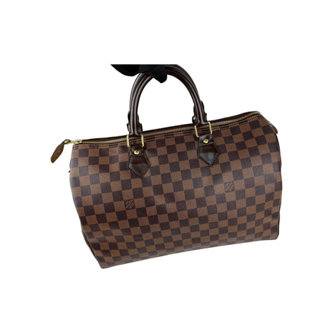 Louis Vuitton Damier Canvas Speedy Bandouliere 35 Bag