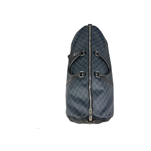 Louis Vuitton Damier Cobalt Canvas Keepall 55 Bag