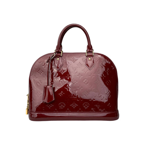 Louis Vuitton Griotte Monogram Vernis Alma PM Bag