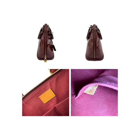 Louis Vuitton Griotte Monogram Vernis Alma PM Bag