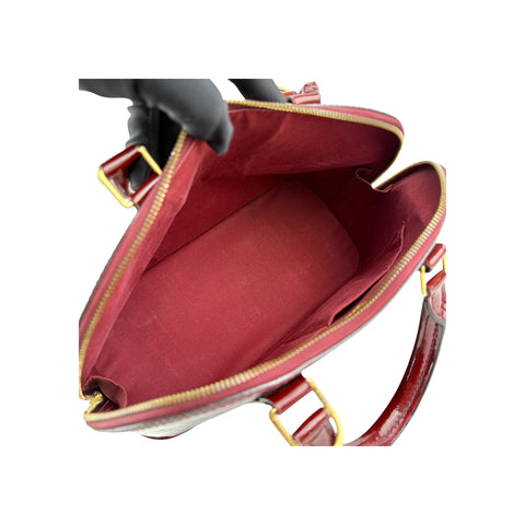 Louis Vuitton Griotte Monogram Vernis Alma PM Bag