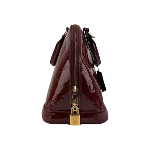 Louis Vuitton Griotte Monogram Vernis Alma PM Bag