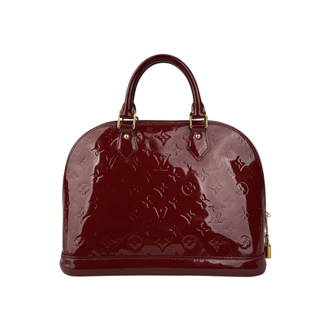 Louis Vuitton Griotte Monogram Vernis Alma PM Bag