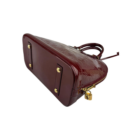 Louis Vuitton Griotte Monogram Vernis Alma PM Bag