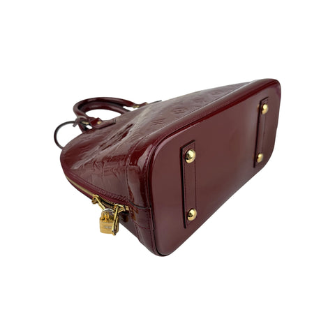 Louis Vuitton Griotte Monogram Vernis Alma PM Bag