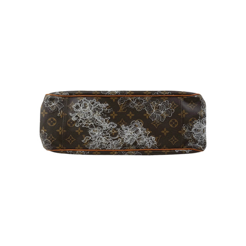 Louis Vuitton Limited Edition Silver Monogram Dentelle Batignolles Horizontal Bag