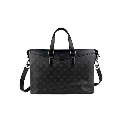 Louis Vuitton Monogram Eclipse Explorer Briefcase Shoulder Bag