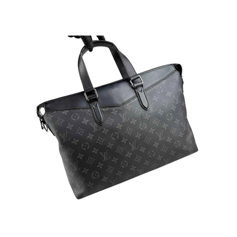 Louis Vuitton Monogram Eclipse Explorer Briefcase Shoulder Bag