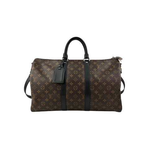 Louis Vuitton Monogram Macassar Keepall Bandouliere 45 Bag