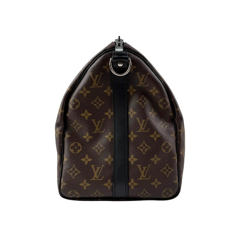 Louis Vuitton Monogram Macassar Keepall Bandouliere 45 Bag