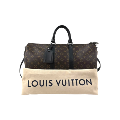 Louis Vuitton Monogram Macassar Keepall Bandouliere 45 Bag