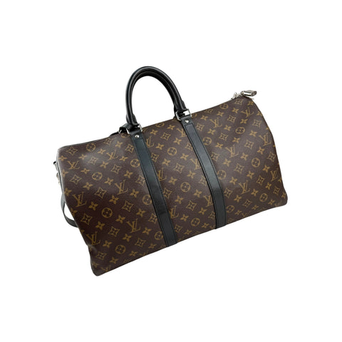 Louis Vuitton Monogram Macassar Keepall Bandouliere 45 Bag