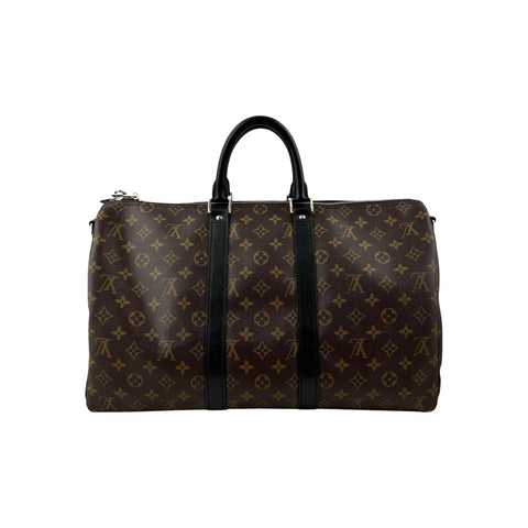 Louis Vuitton Monogram Macassar Keepall Bandouliere 45 Bag