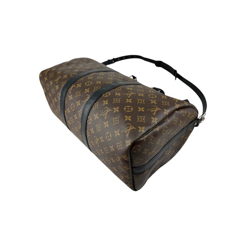 Louis Vuitton Monogram Macassar Keepall Bandouliere 45 Bag