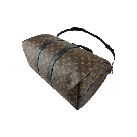 Louis Vuitton Monogram Macassar Keepall Bandouliere 45 Bag