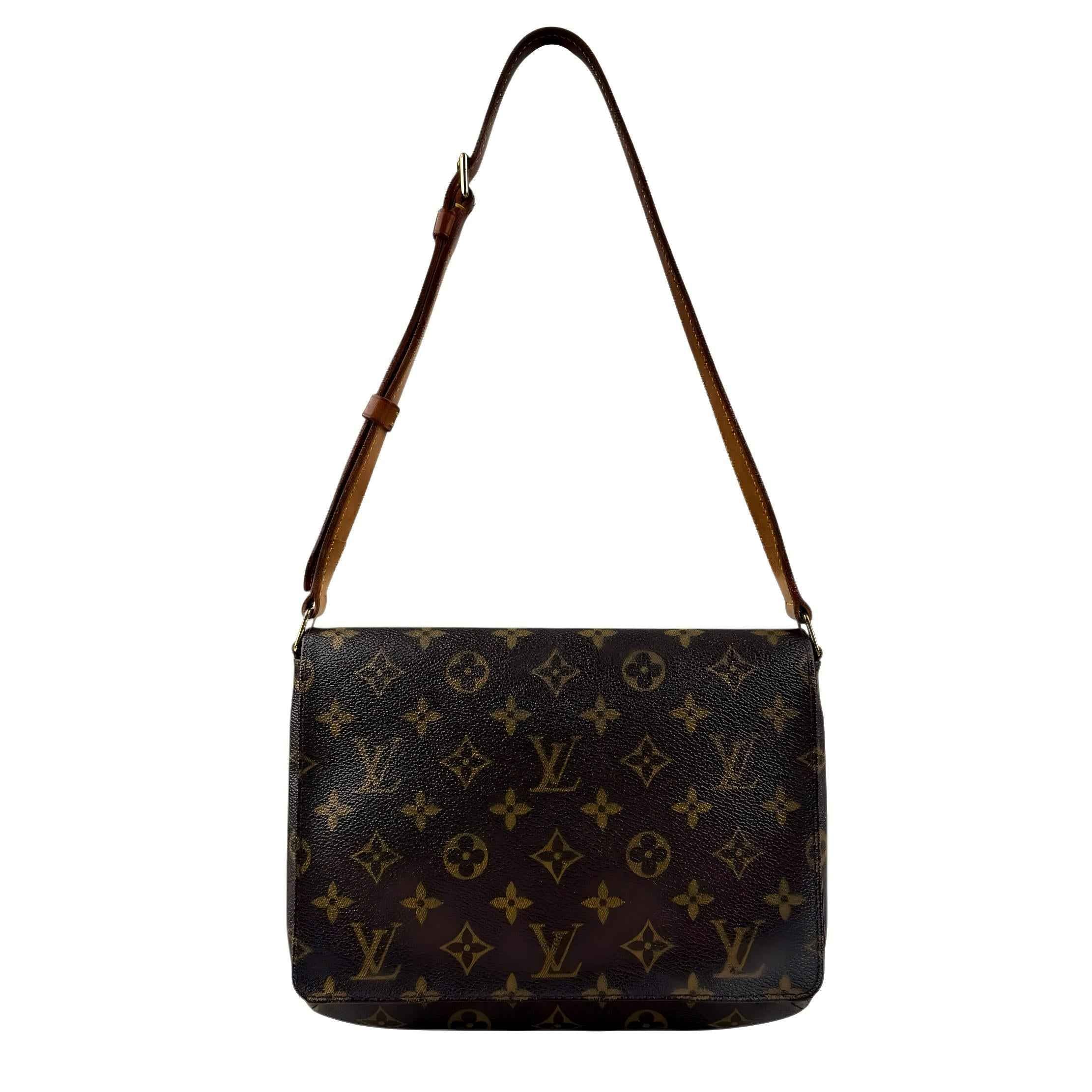 Louis Vuitton Musette Tango Monogram Canvas Shoulder Bag