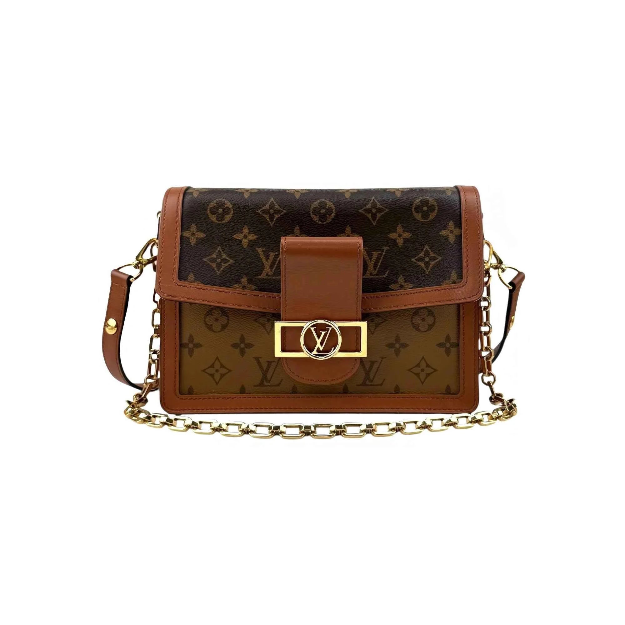 Louis Vuitton Monogram Reverse Canvas MM Dauphine Bag