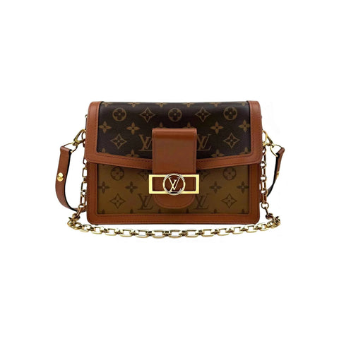 Louis Vuitton Monogram Reverse Canvas MM Dauphine Bag