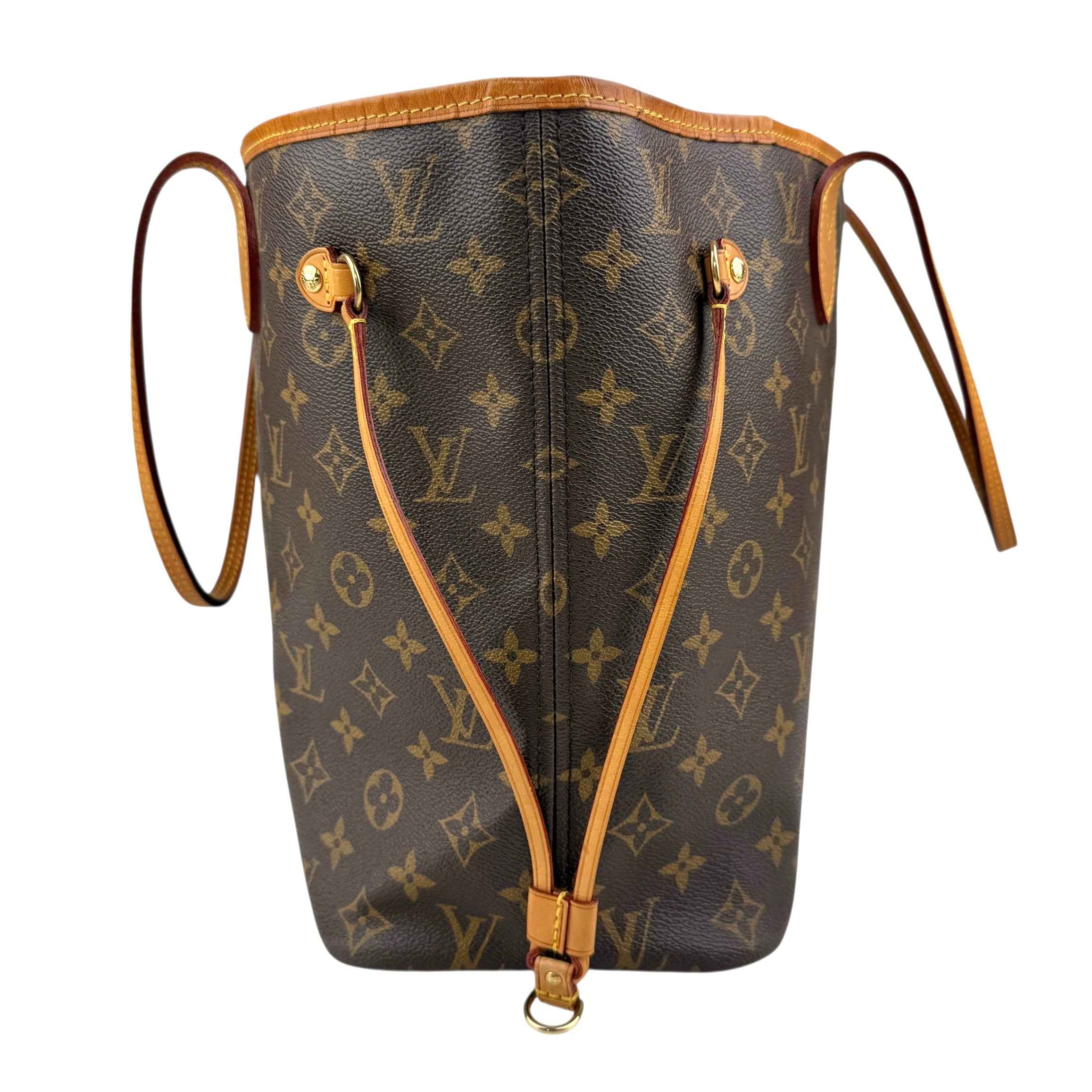 Louis Vuitton Neverfull Tote MM Brown Canvas Monogram