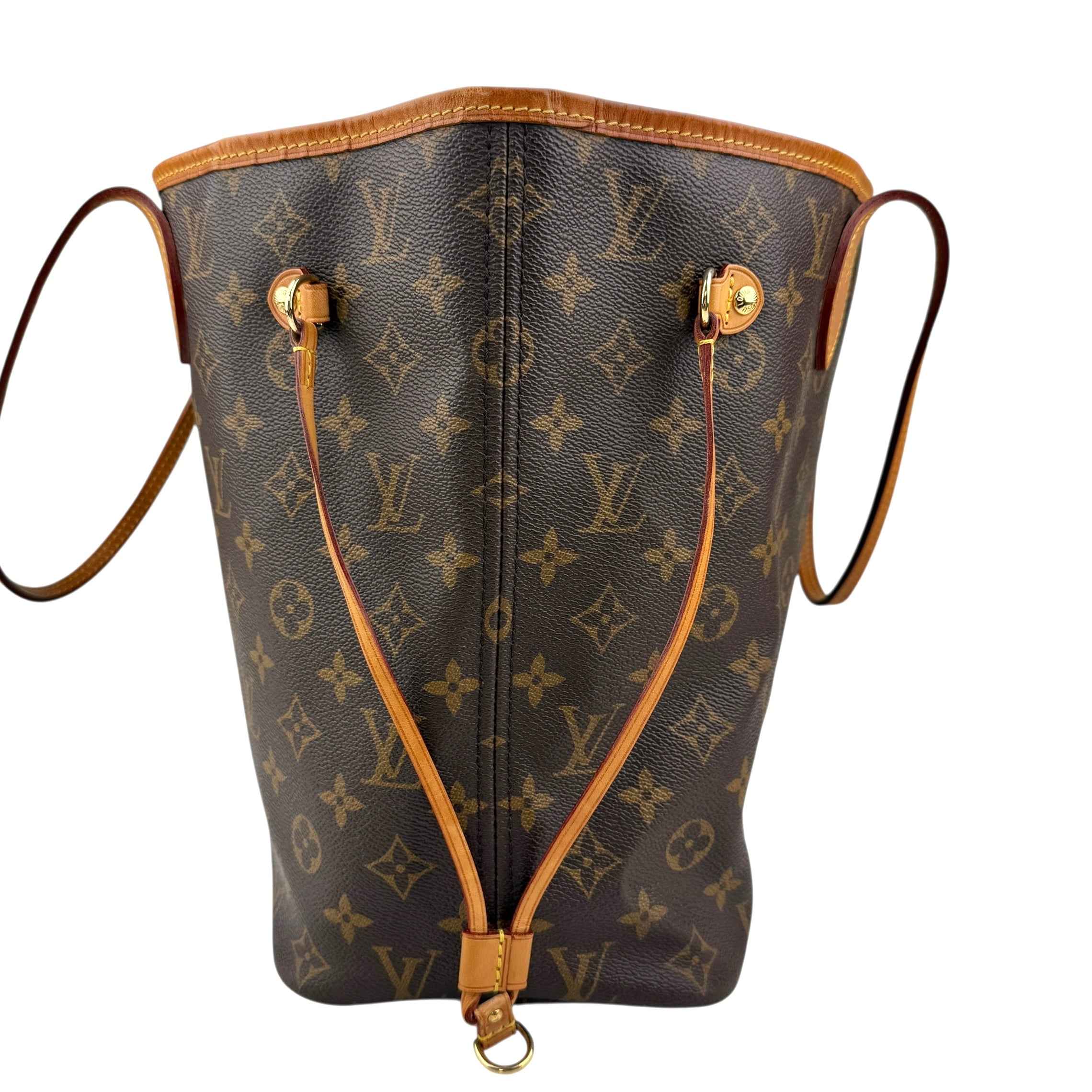 Louis Vuitton Neverfull Tote MM Brown Canvas Monogram