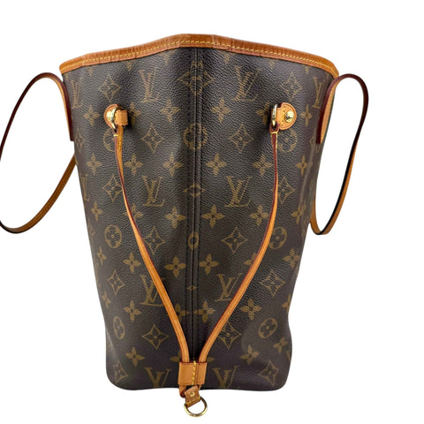 Louis Vuitton Neverfull Tote MM Brown Canvas Monogram