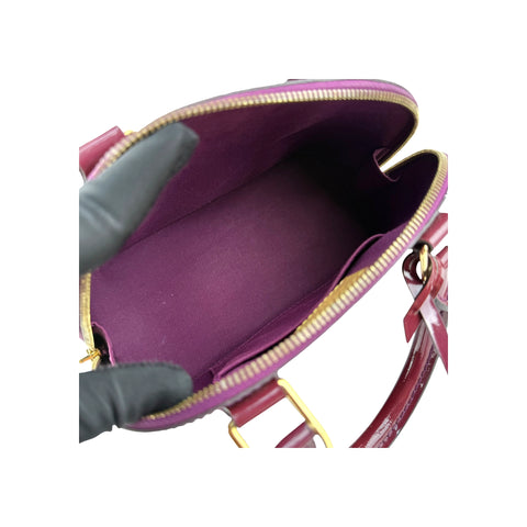 Louis Vuitton Rouge Fauviste Monogram Vernis Alma BB Bag