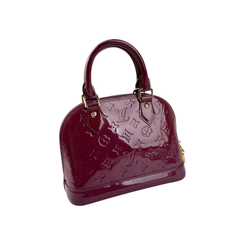 Louis Vuitton Rouge Fauviste Monogram Vernis Alma BB Bag