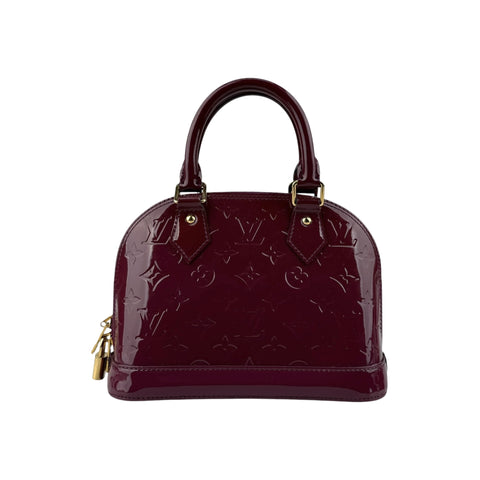 Louis Vuitton Rouge Fauviste Monogram Vernis Alma BB Bag